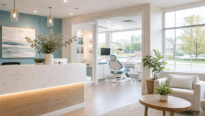 Dentist Southampton PA modern dental office reception for patients